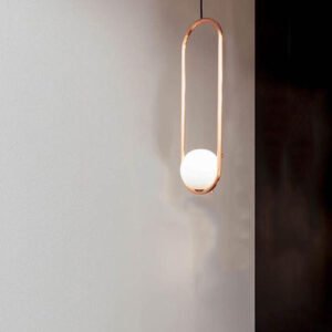 معلقه بيضاوى فردى كبير - ذهبي لامع (code:407)