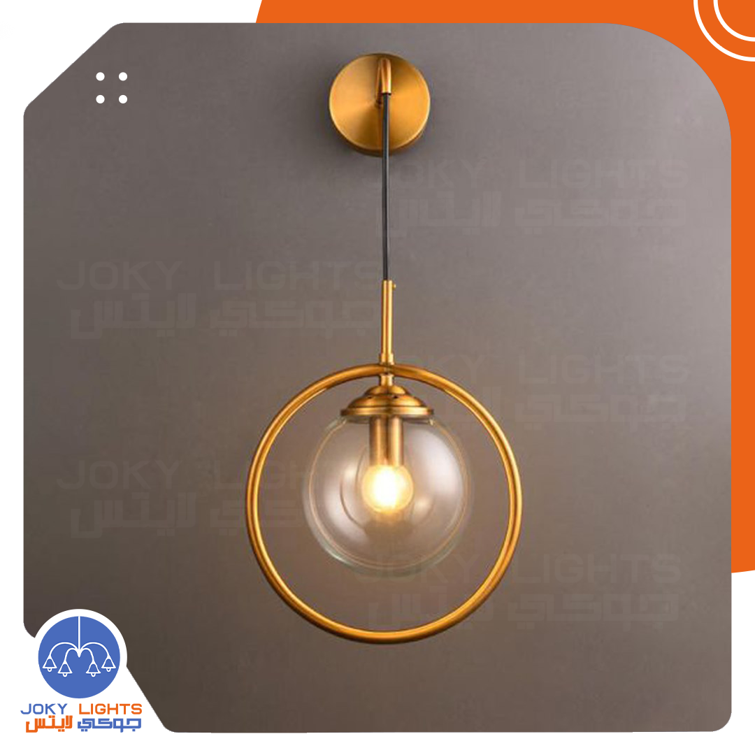 ابليك مدور بكابل - ذهبي لامع (code:334)