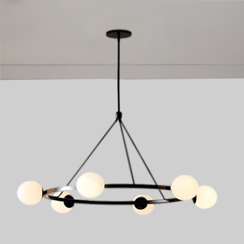 نجفه حلقه 6 كلوب - أسود - (code:130)