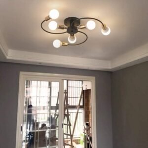 نجفه مروحه - أسود * ذهبى - (code:195)