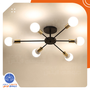 نجفه شعاع 6 دراع -أسود*دهبى (code:024)