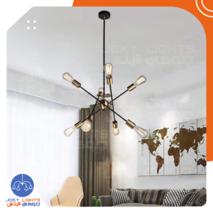 نجفه شعاع متحرك 8 كستبان - أسود * ذهبى (code:442)