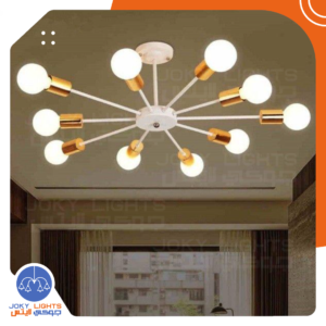 نجفه 10 دراع كستبان - أبيض * ذهبى (code:457)