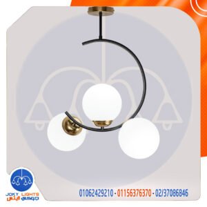 معلقه هلال 3 كلوب - اسود*دهبى - (code:397)