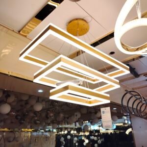 نجفه ليد مستطيل- دهبى - (code:289)